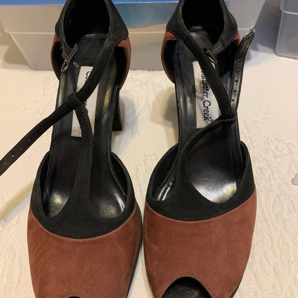 Vintage style t-strap shoes